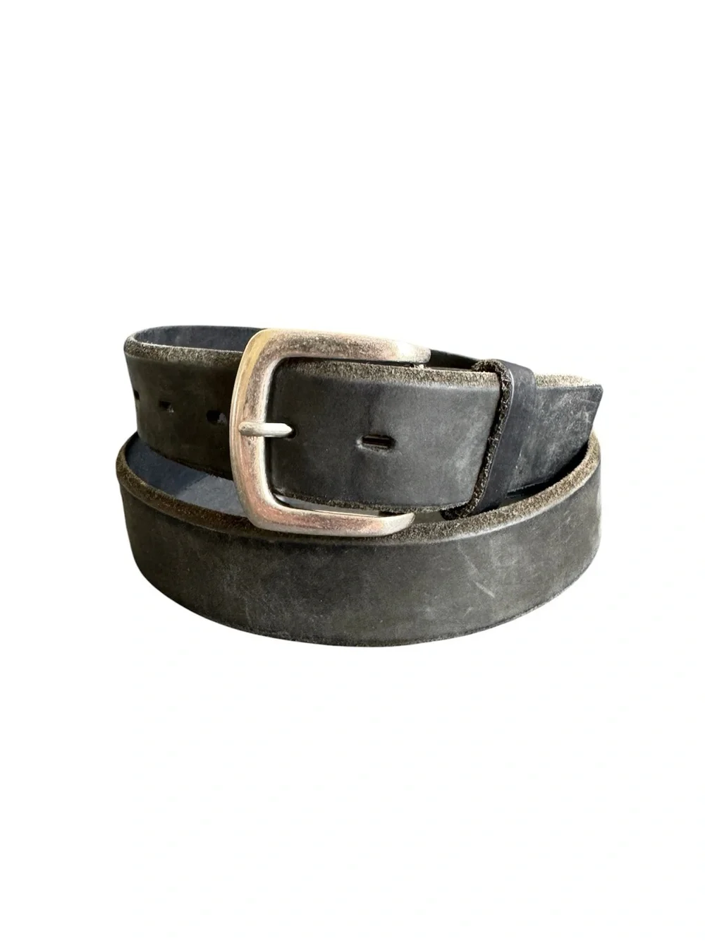 ARIAT‎ Distressed Black Leather Belt Well Worn Unisex Mens 42